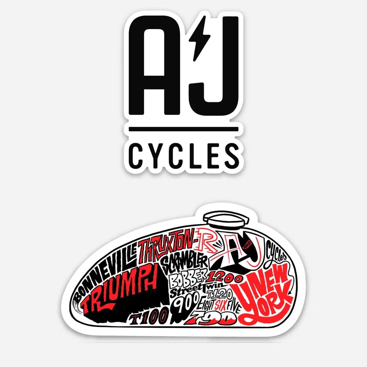 A&J Cycles Sticker Pack 1