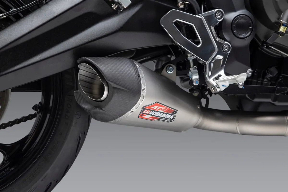Yoshimura Race At2 Stainless Full Exhaust W/ Stainless Muffler- Triumph Trident 660 / Tiger Sport 660 1