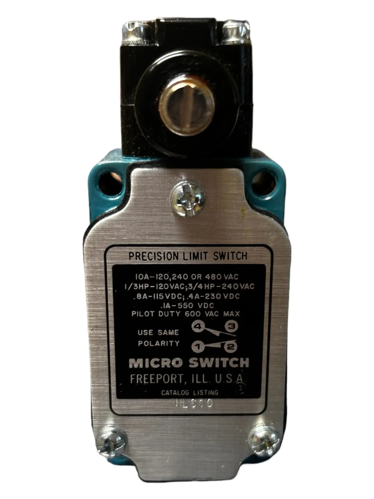 Honeywell Micro Switch, 1Ls10, Limit Switch, Adjustable Rod, Rotary, 1Nc/1No, 10A @ 480V Ac - New No Box 1