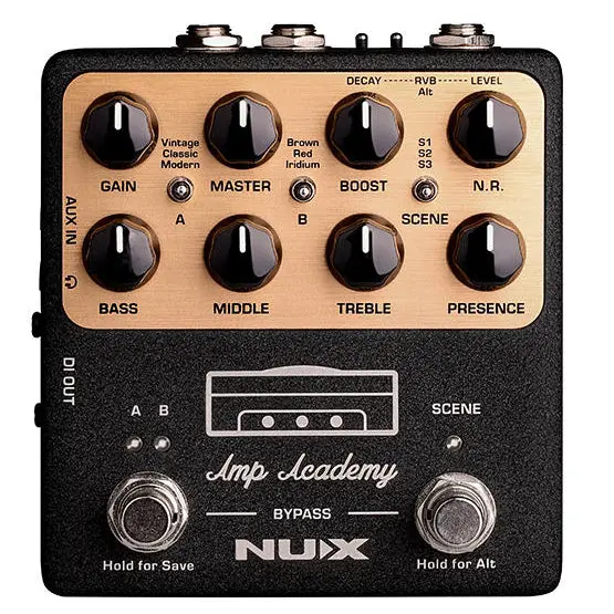Nux Amp Academy (Ngs-6) Stomp Box Amp Modeler Effects Pedal 1