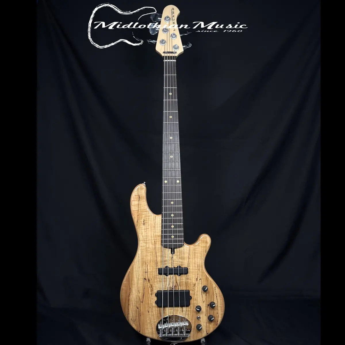 Lakland Skyline 55-02 Deluxe - 5-String Bass Guitar - Spalted Maple Gloss Finish (250806222) 1
