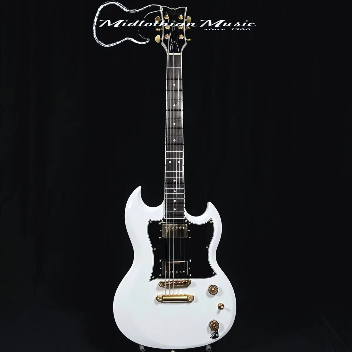 Schecter - Zv-H6llyw66d - Zacky Vengeance Signature Electric Guitar - Gloss White Finish 1