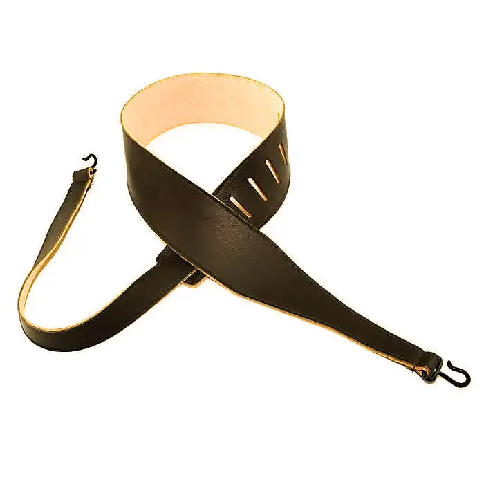 Henry Heller - Hlbj-Brn - Banjo Strap W/Hooks - Brown Leather 1