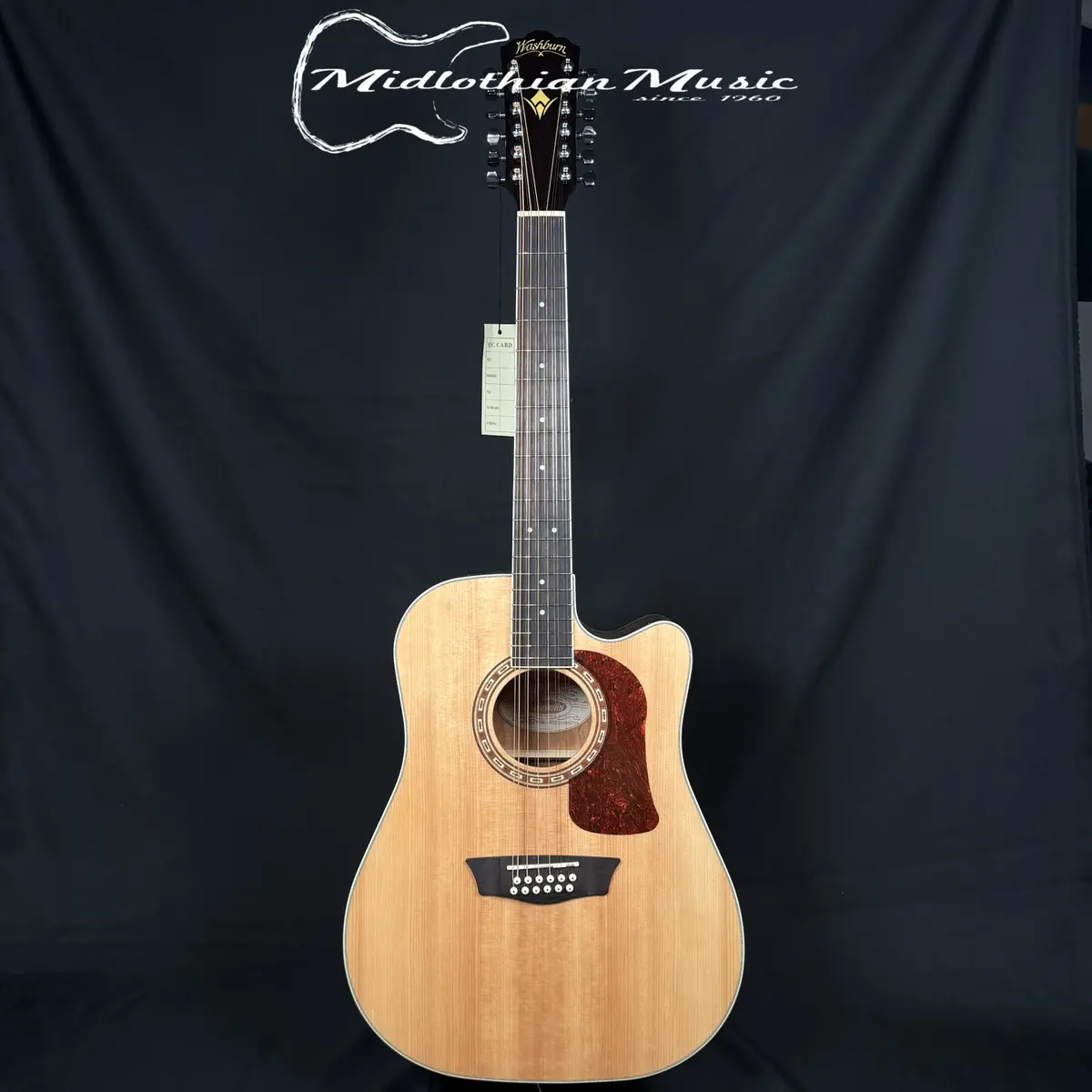 Washburn - Hd10sce12 - 12-String Electric/Acoustic Guitar - Natural Gloss Finish 1