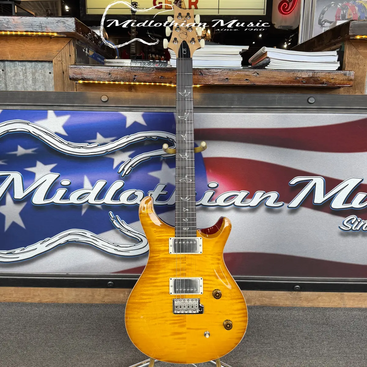 Prs - 2025 - Ce22 Limited Edition Electric Guitar - Mccarthy Sunburst W/Prs Gig Bag - Like New! Used 1
