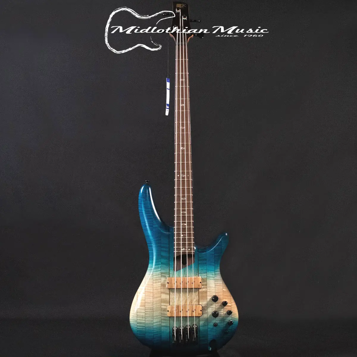 Ibanez Sr4cmltd Premium 4-String Bass Guitar - Caribbean Islet Low Gloss Finish - (I210310267) 1