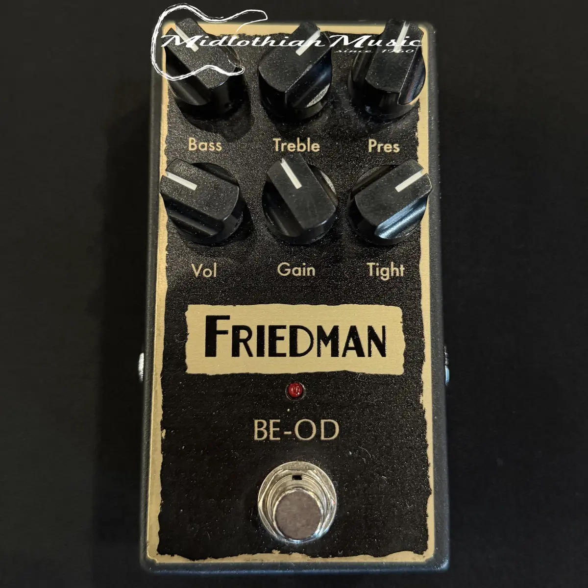 Friedman Be-Od Overdrive Pedal - Black/Gold Finish Used 1
