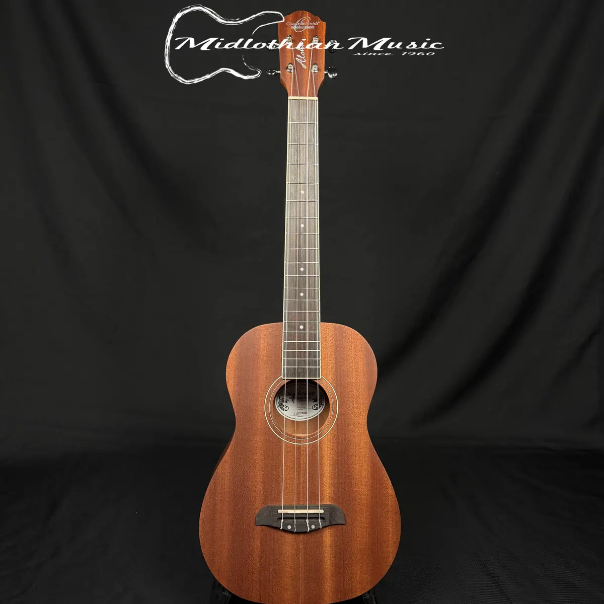 Oscar Schmidt - Ou52-A 4-String Baritone Ukulele - Natural Mahogany Satin Finish 1