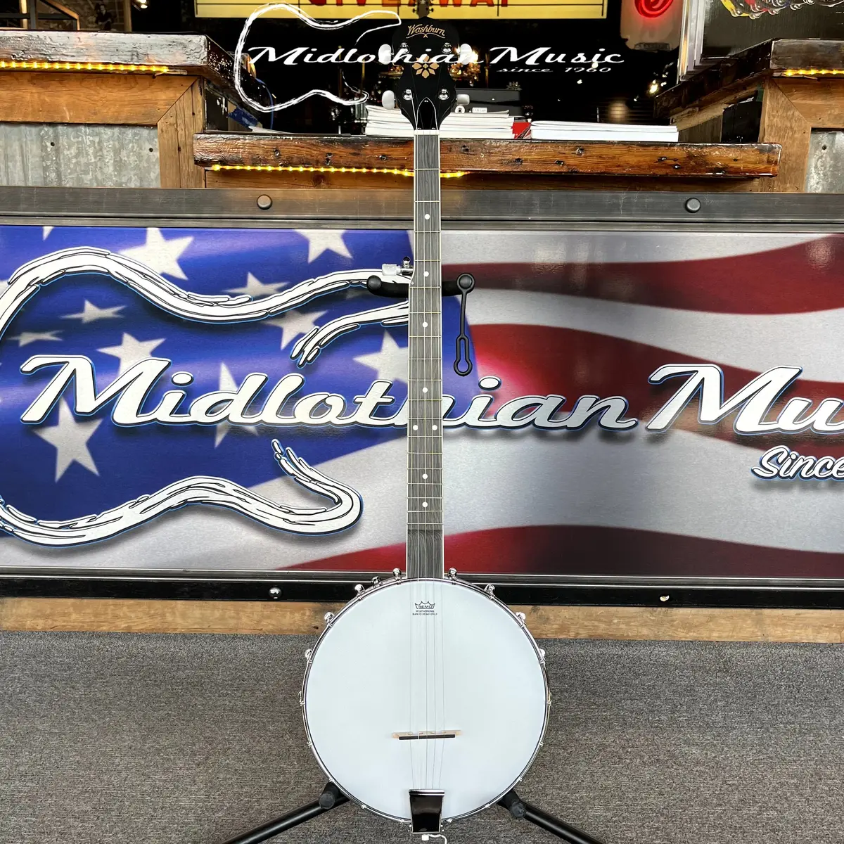 Washburn - Americana B7 - 5-String Open-Back Banjo - Natural Finish 1
