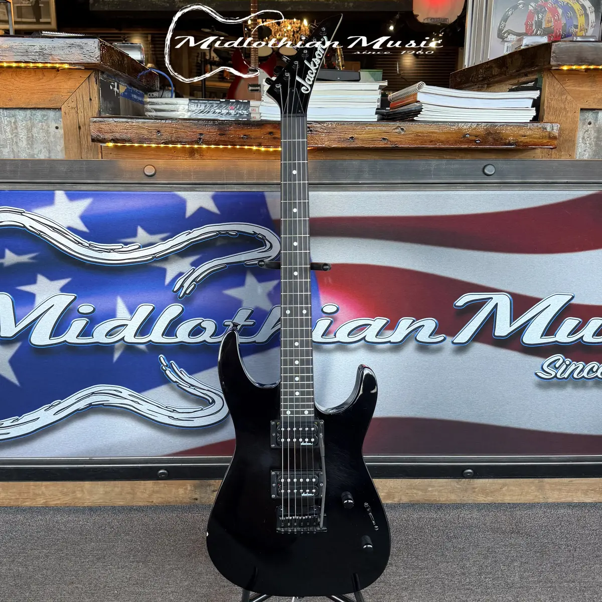 Jackson - Js Series Dinky - Js12 - 6-String Electric Guitar Black Gloss Finish Used 1