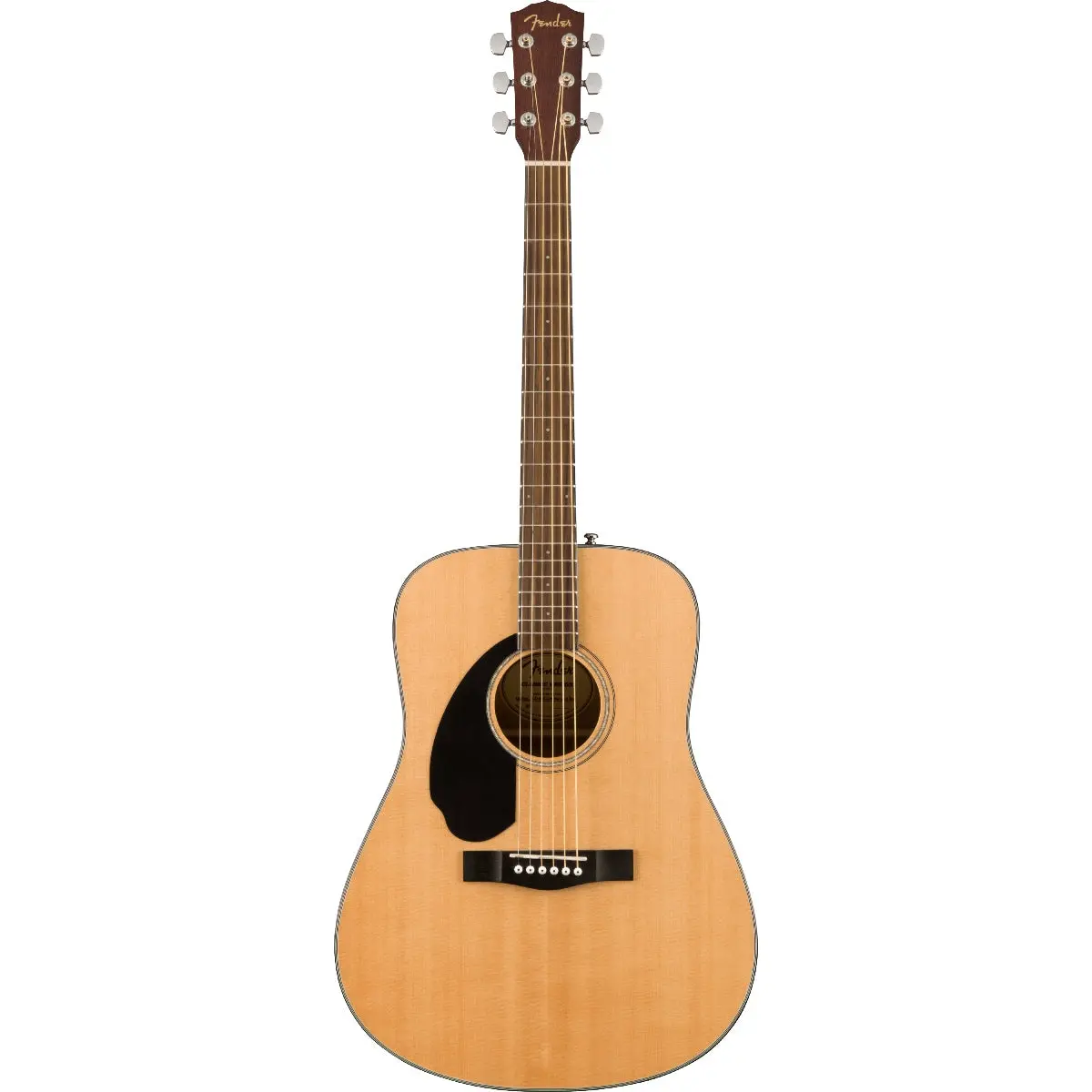 Fender - Cd-60S 6-String Left Handed Acoustic Dreadnought - Natural Gloss Finish 1