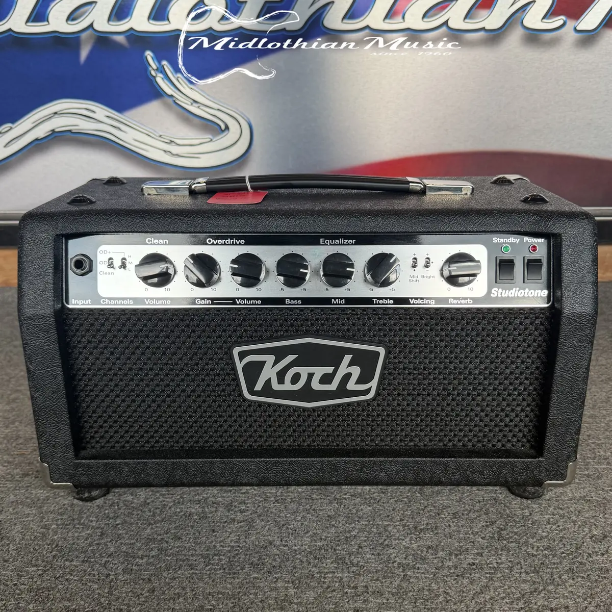 Koch Studiotone 20 - St-20H - 20W Tube Guitar Amplifier Head & Gator Road Case Used 1