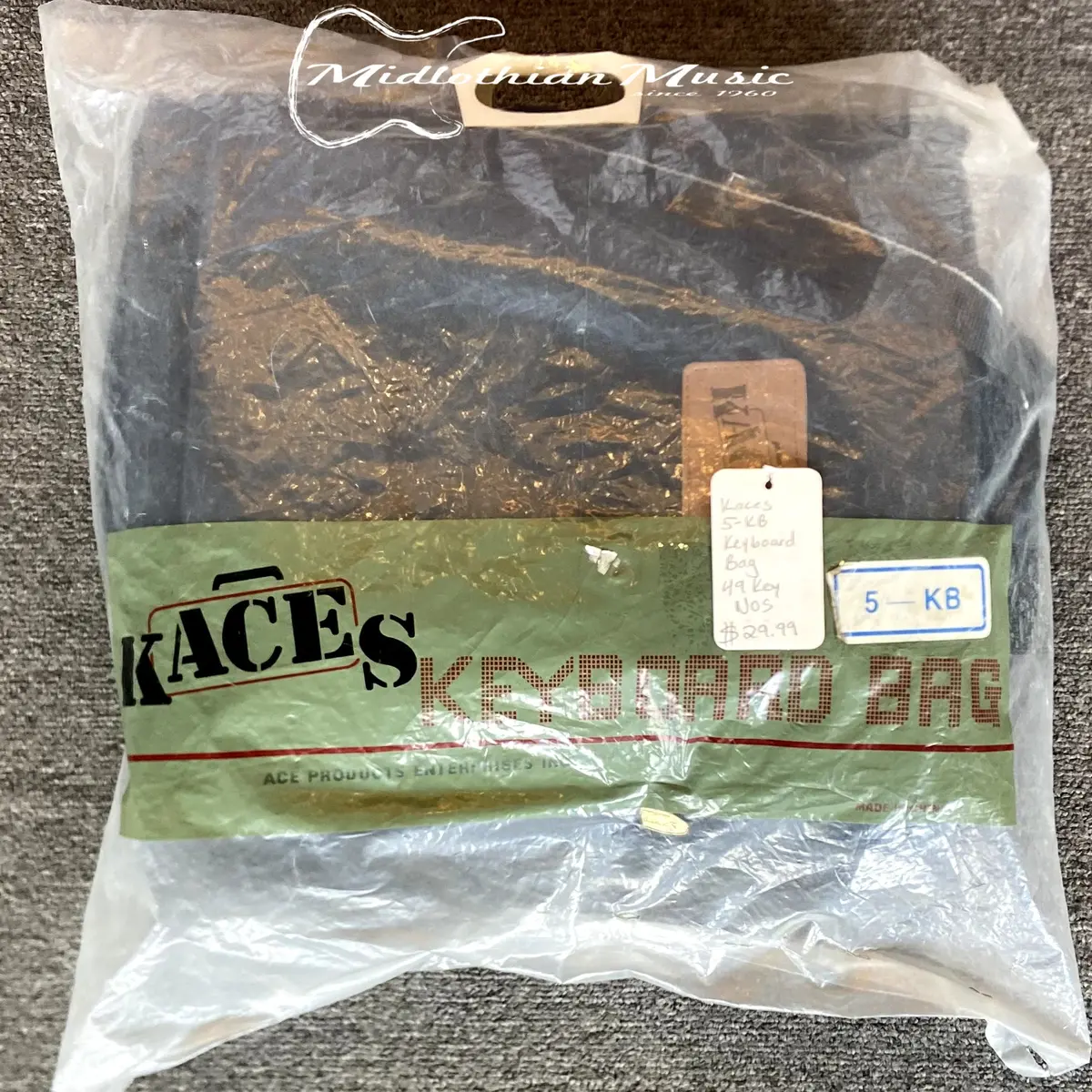 Kaces 5-Kb Keyboard Bag - For 49-Key Keyboards - New Old Stock 1