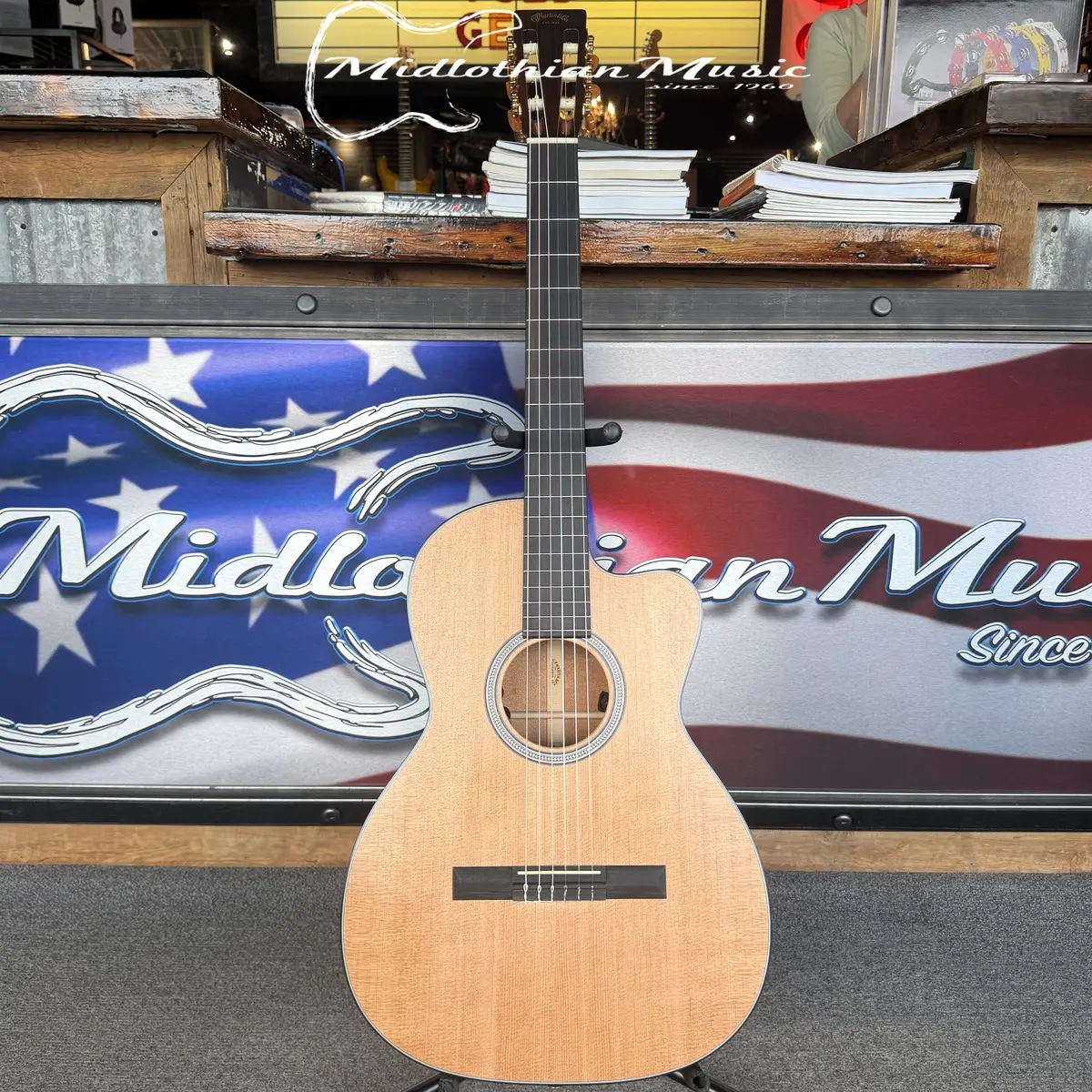 Martin - 000C12-16E Nylon Classical Acoustic/Electric Guitar W/Original Gig Bag Used 1