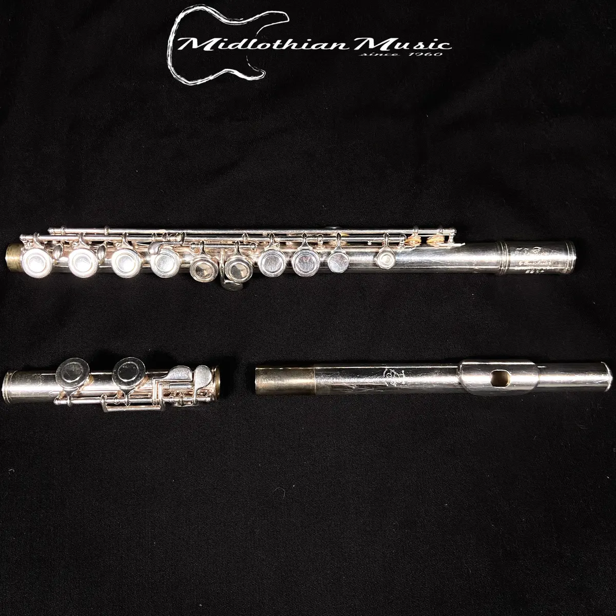Gemeinhardt 52Sp Pre-Owned Flute W/Solid Silver Head Joint #M04990 1