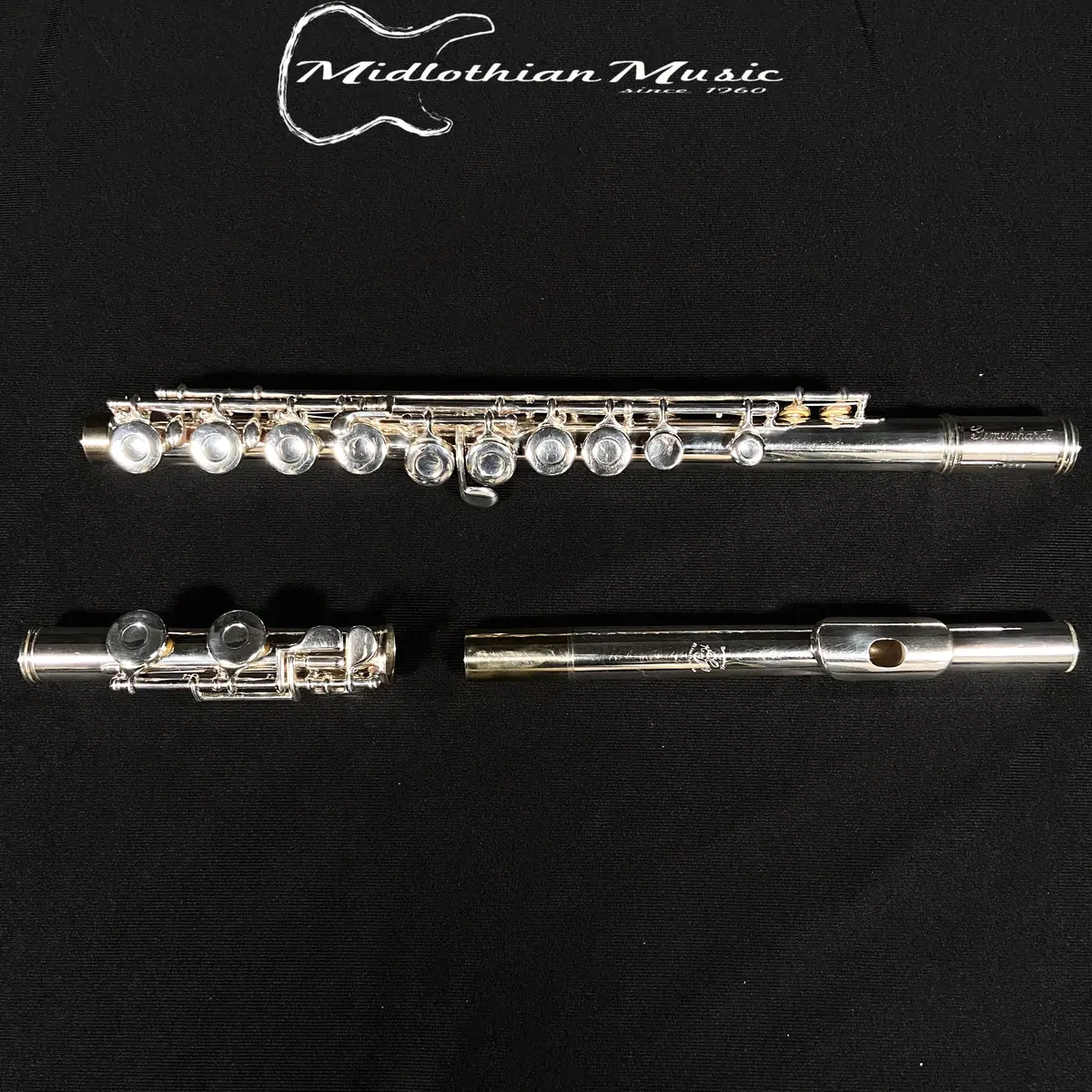 Gemeinhardt Pre-Owned 2Sp Silver Plated Closed Hole Flute W/Case #J16066 - Very Good! 1