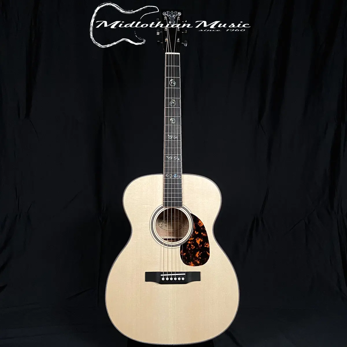 Larrivee Om-40 Silver Oak Deluxe Acoustic Guitar W/Case - Natural Satin Finish (139075) 1