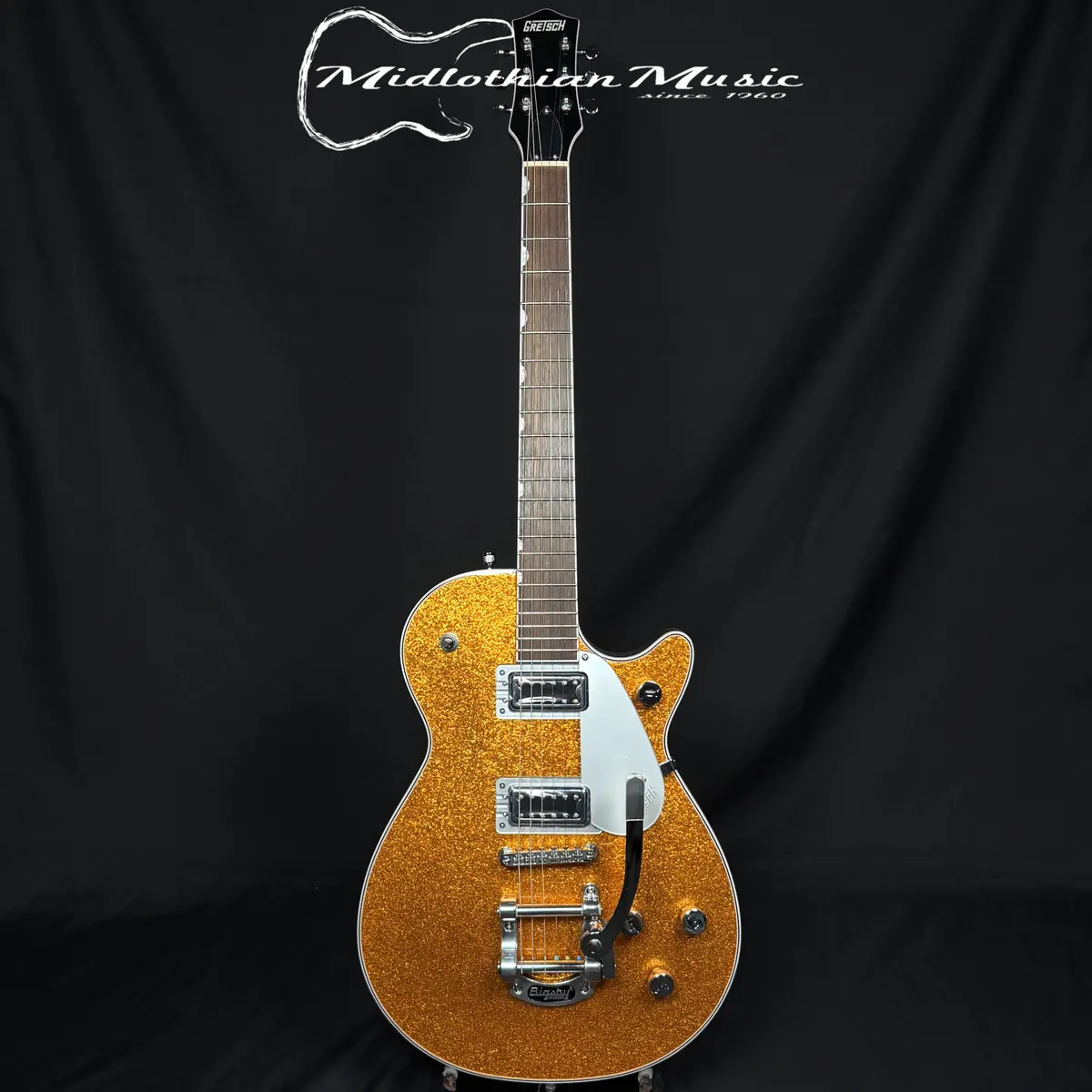 Gretsch - G5230t Electromatic Sparkle Jet Ft Single-Cut W/Bigsby - Gold Sparkle Finish 1
