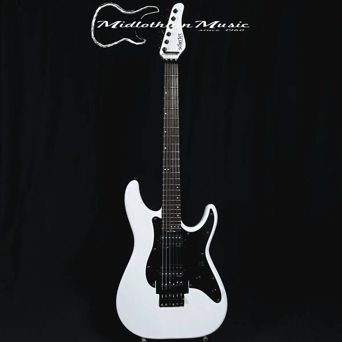 Schecter - Sun Valley Super Shredder - Fr (Floyd Rose) + Emg Pickups - Electric Guitar - Gloss White Finish 1