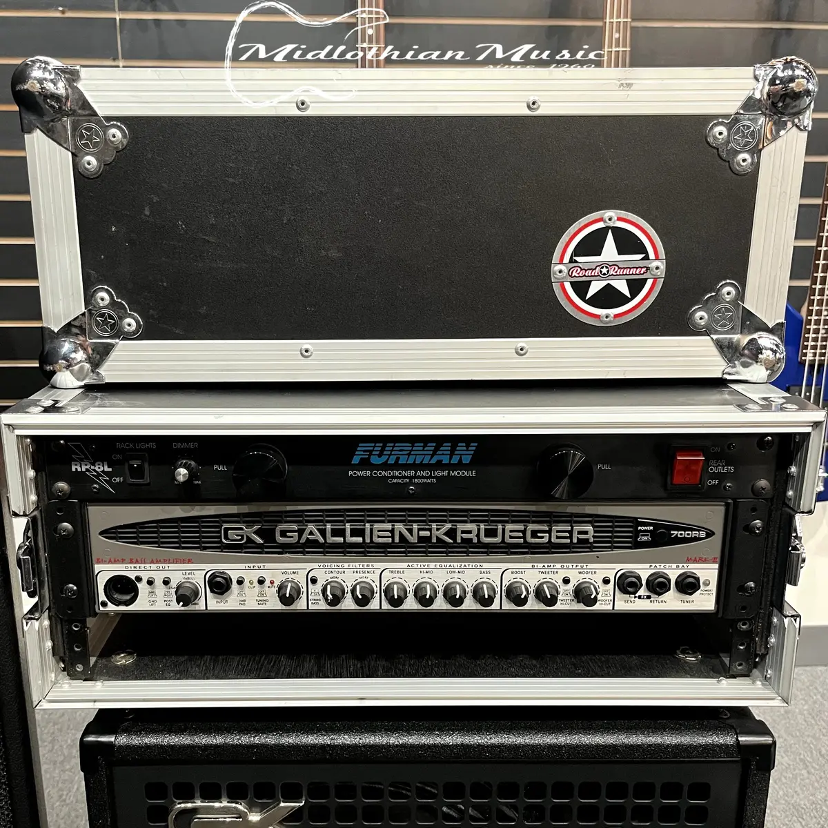 Bundle! Road Runner 4Rrued Rack Unit + Furman Rp-8L Power Unit + Gk 700Rb Mkii Head Amp Used 1