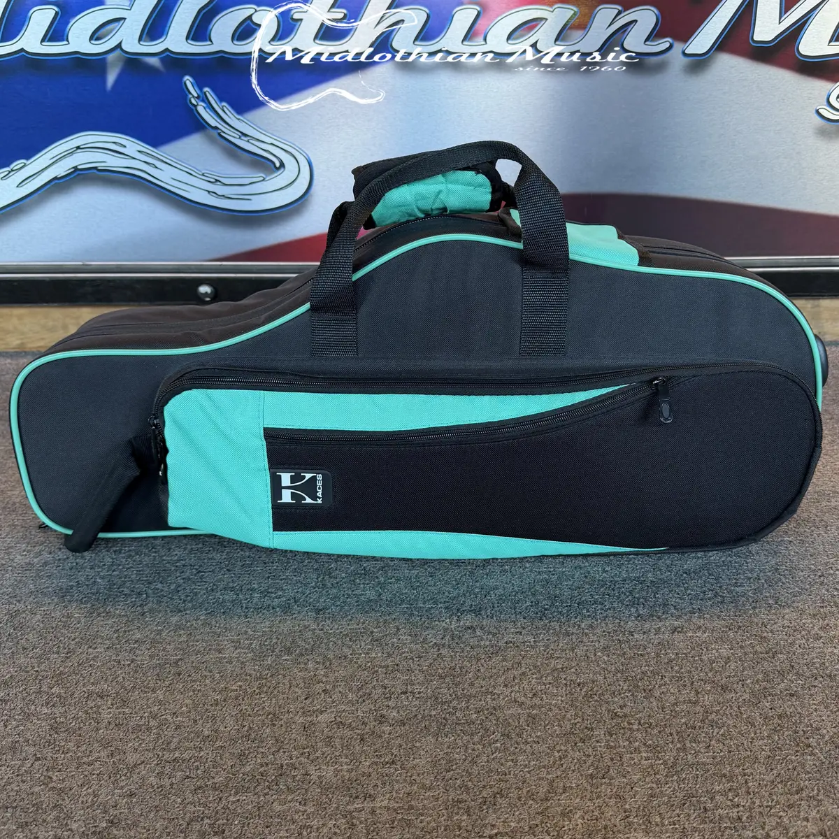 Kaces - Alto Saxophone Case (Kboastl) - Teal Finish Used 1