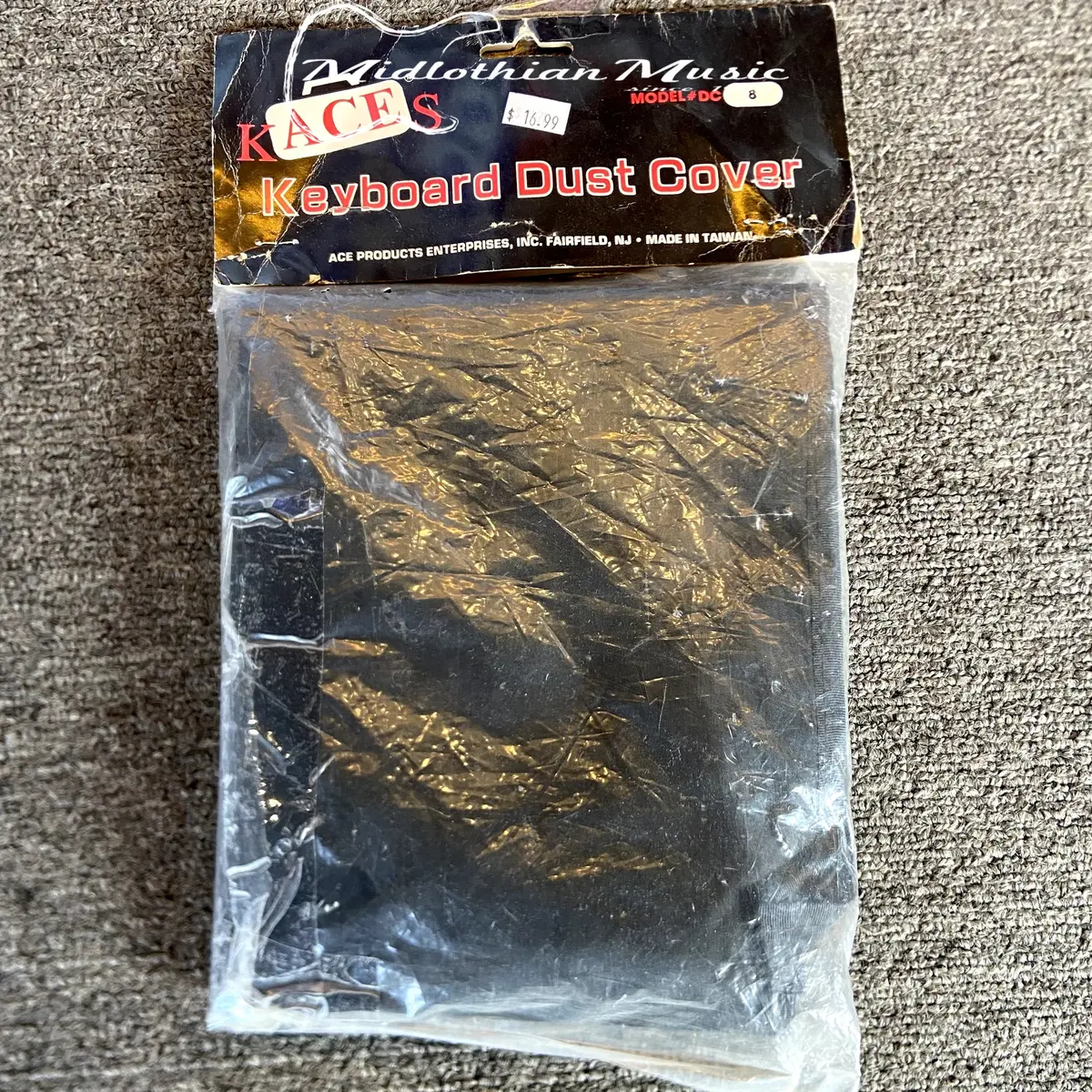 Kaces - Keyboard Dust Cover #Dc8 (For 77-Key Keyboards) - Black Finish - New Old Stock 1