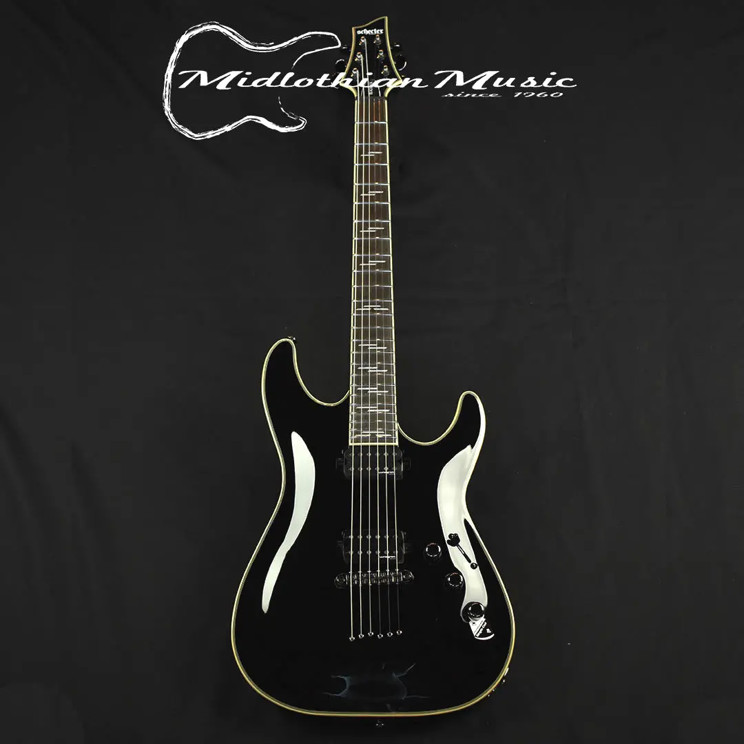 Schecter C-1 Blackjack Electric Guitar - Gloss Black Finish 1