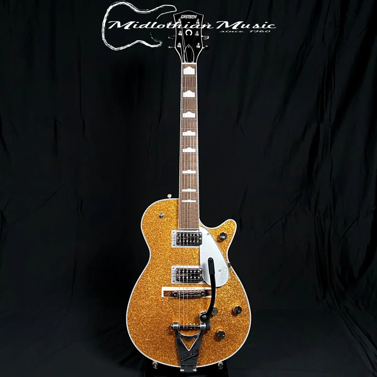 Gretsch G6129t-89 Vintage Select '89 - Sparkle Jet - Gold Sparkle Finish W/Case 1