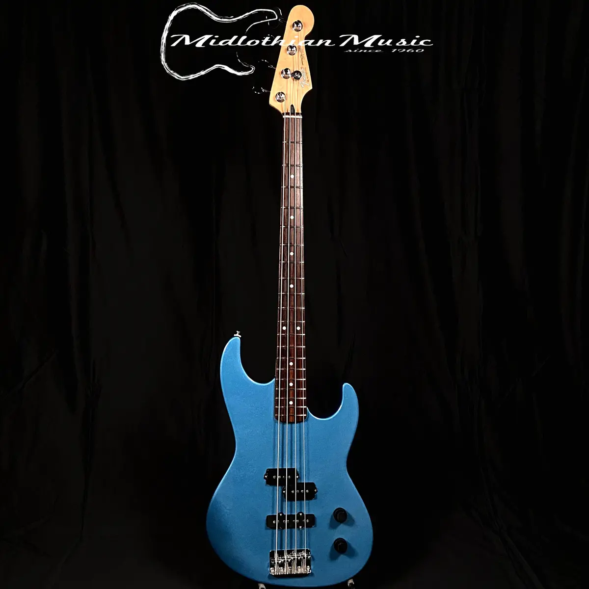 Fender Usa Prodigy 4-String Pj Bass W/Stacked Controls - 1991 - Gloss Blue Finish Used 1