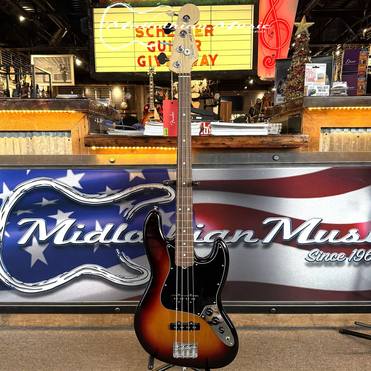 Fender Usa - 2018 American Performer 4-String Jazz Bass - 3 Tone Sunburst - W/Gig Bag Used 1