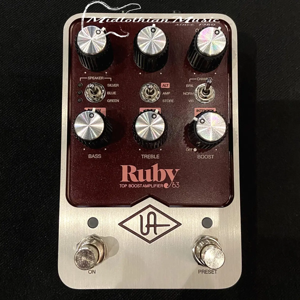 Universal Audio - Ruby '63 Top Boost Amplifier Pedal Used 1