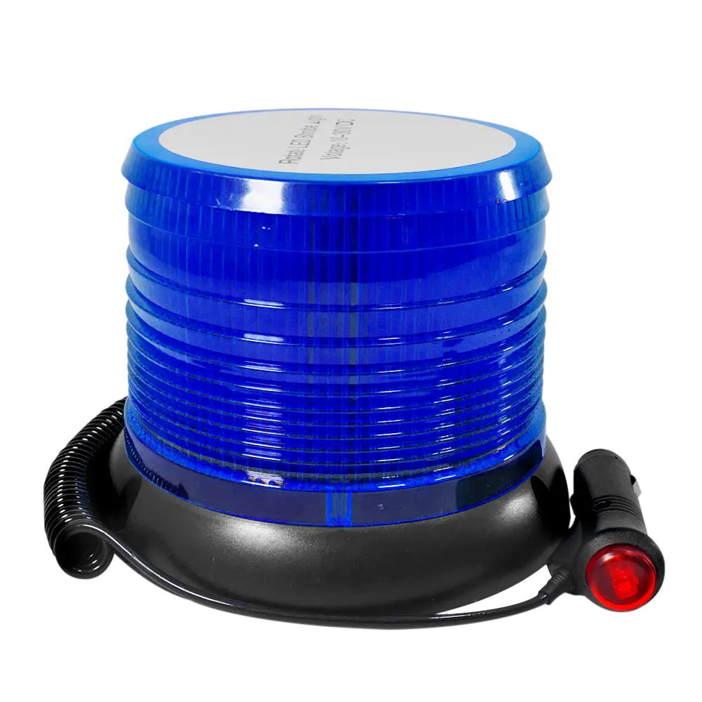 Circulina Estroboscópica Led Con Imán 12V 24V Azul Gpc 1