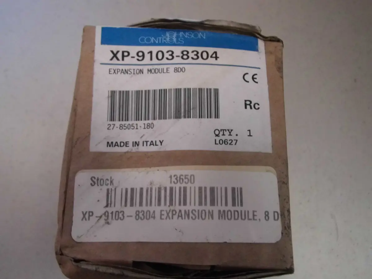 Johnson Controls, Xp-9103-8304 Metasys. Expansion Module 8 Digital Outputs Xp-9103-8304 1