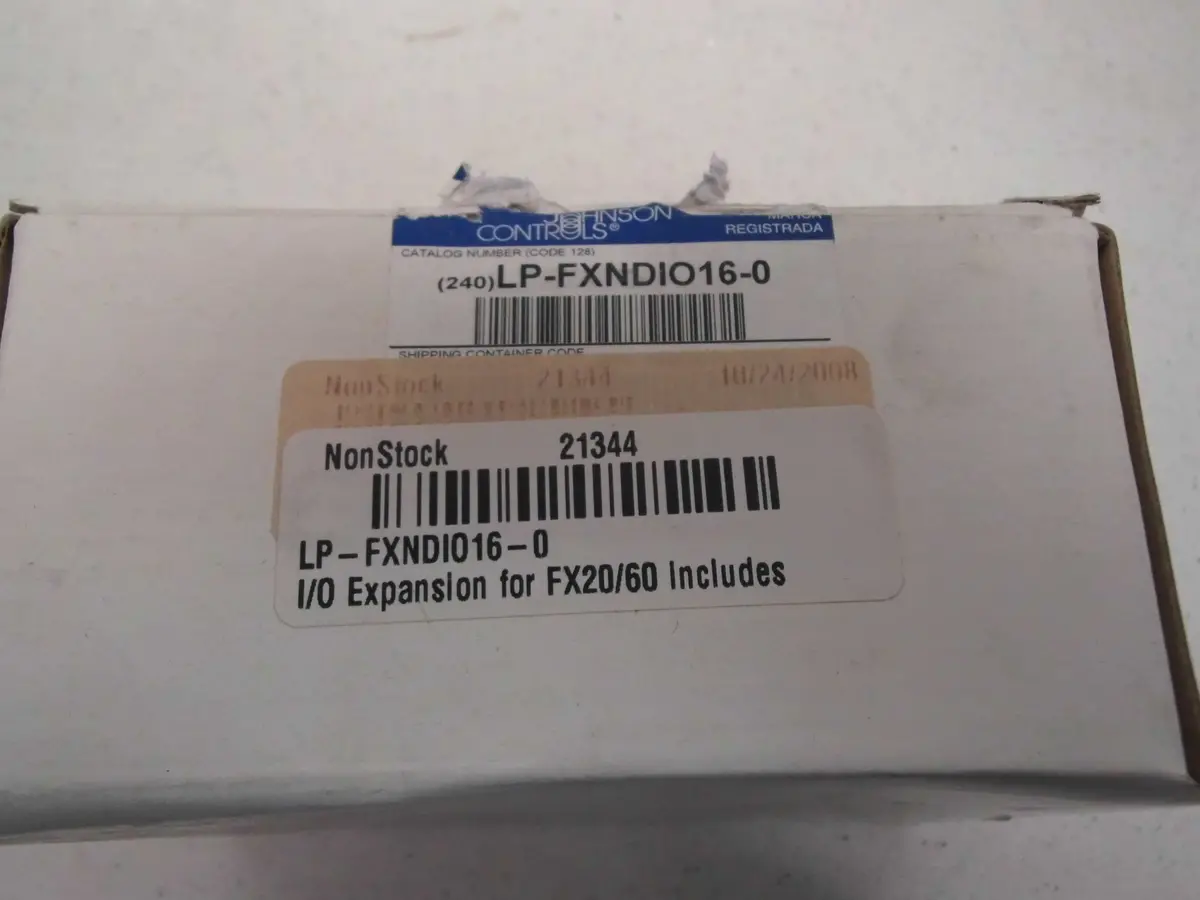 Johnson Controls Fx Supervisory Controllers  Lp-Fxndio16-0 1