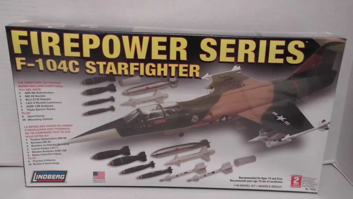 Lindberg Lockheed F-104C Starfighter (Firepower Series) Model Kit 72522 1