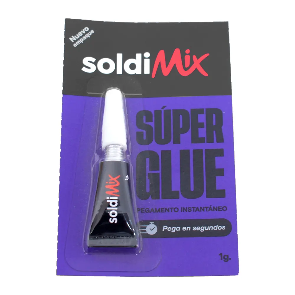Pegamento Super Glue X 12 Unid. Soldimix 1