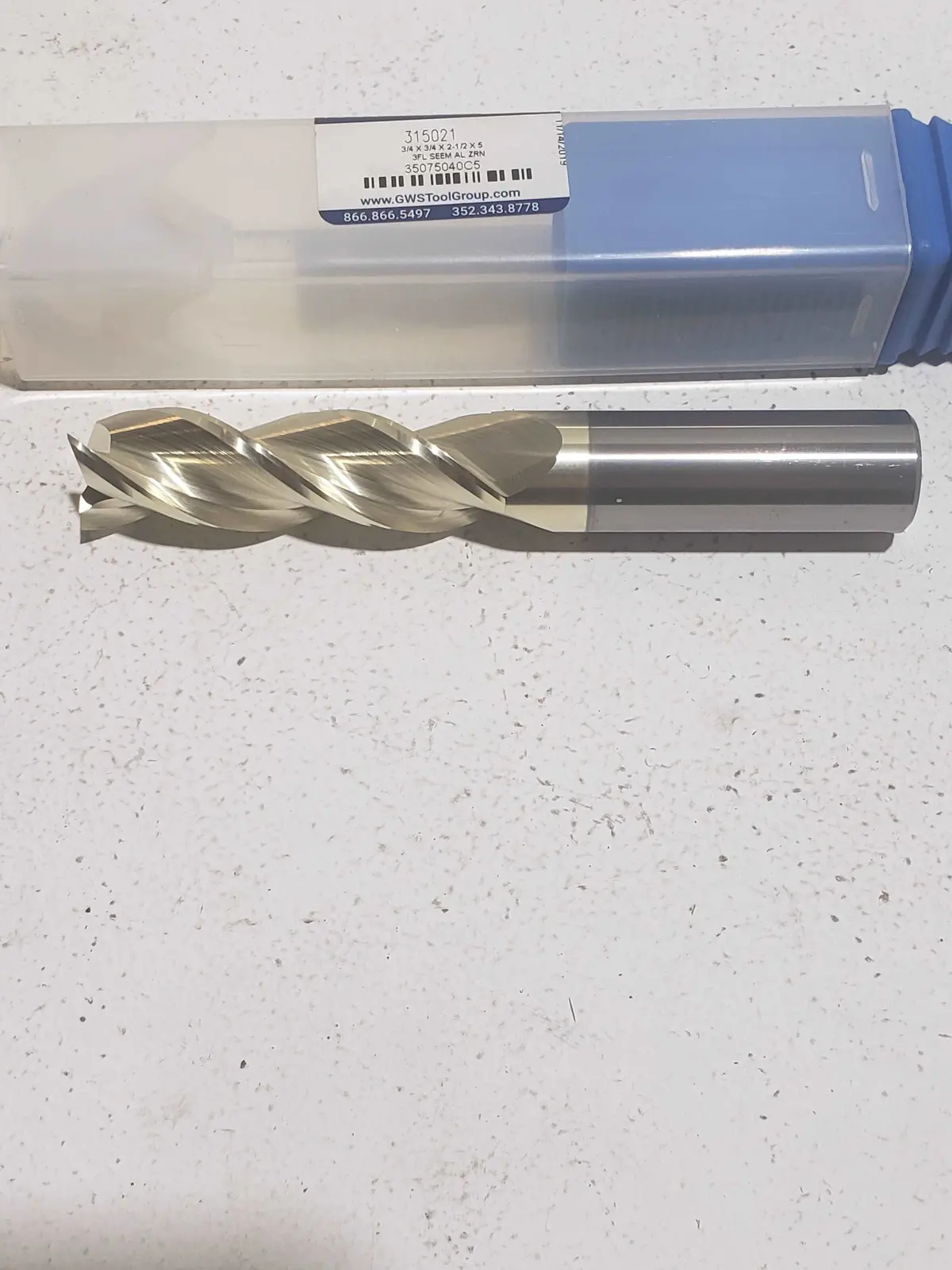 2030 Series Performance Tool Mill End Drill 3/4 3Fl Carbide #315021   35075040C5 1
