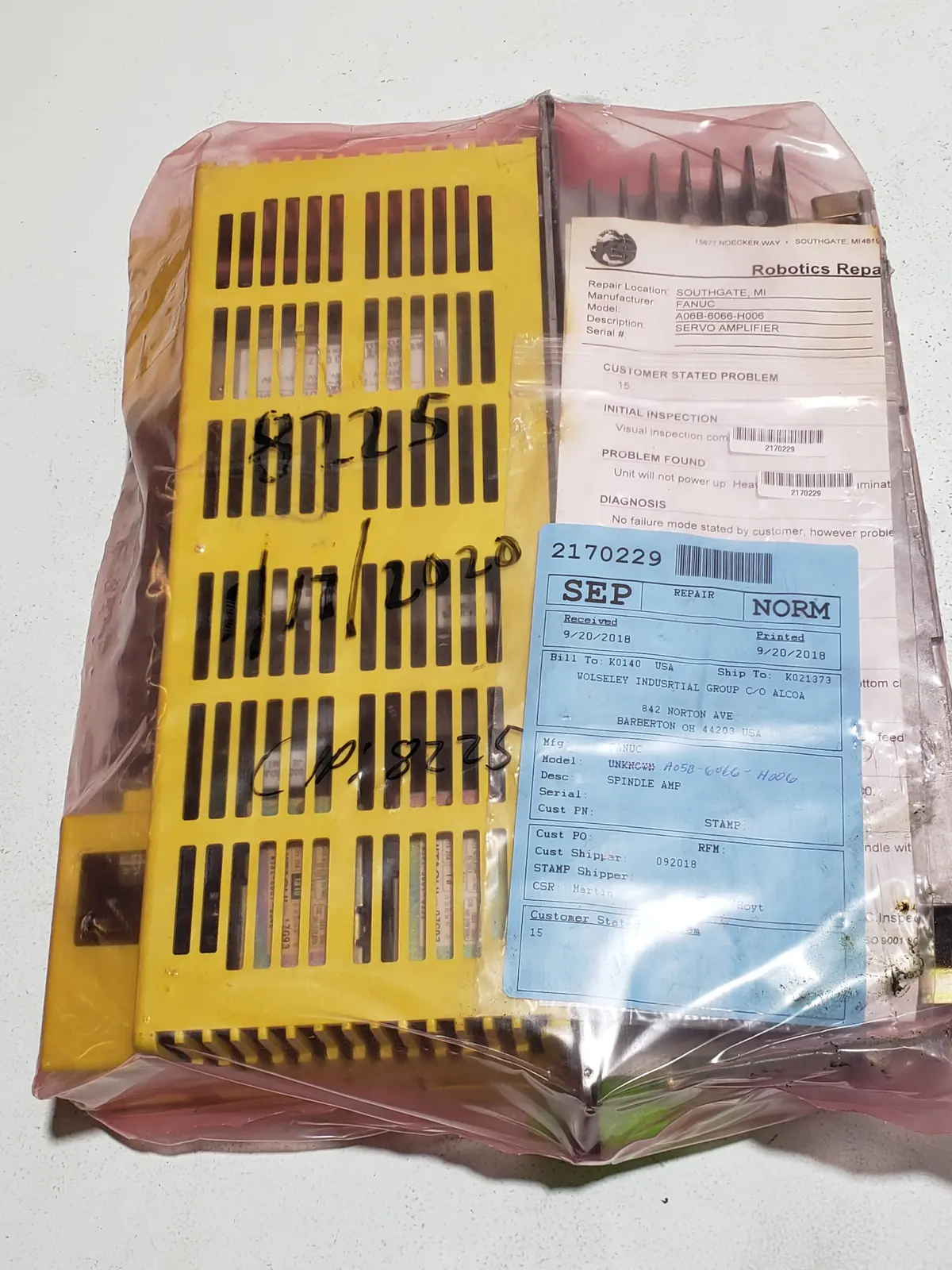 Refurbished - Fanuc A16b-2200-0855 Servo Amplifier 1