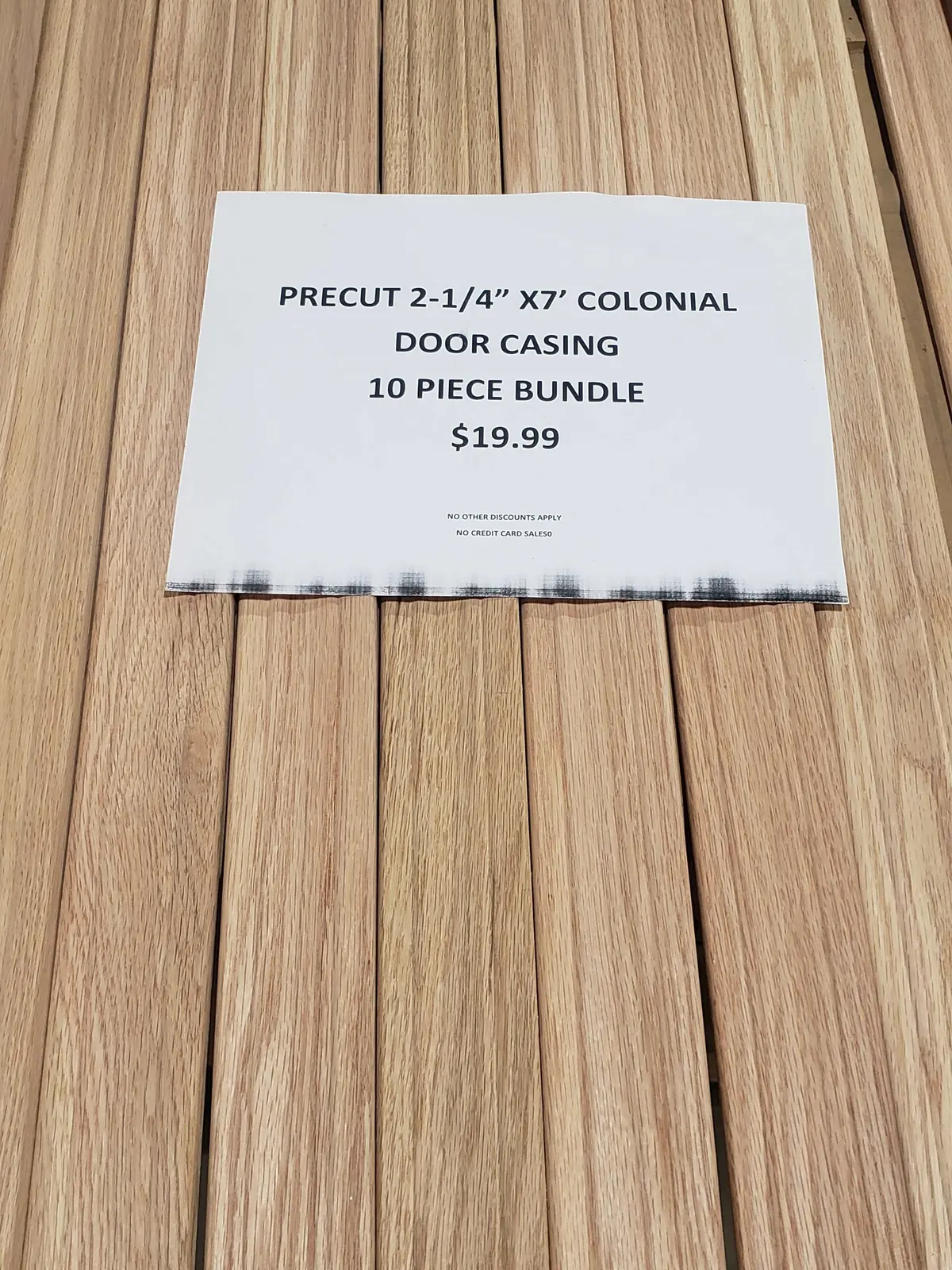$19.99 Trim Bundle - 2 1/4" X 7' Colonial Door Casing (10 Pcs) In Store Pickup Only 1
