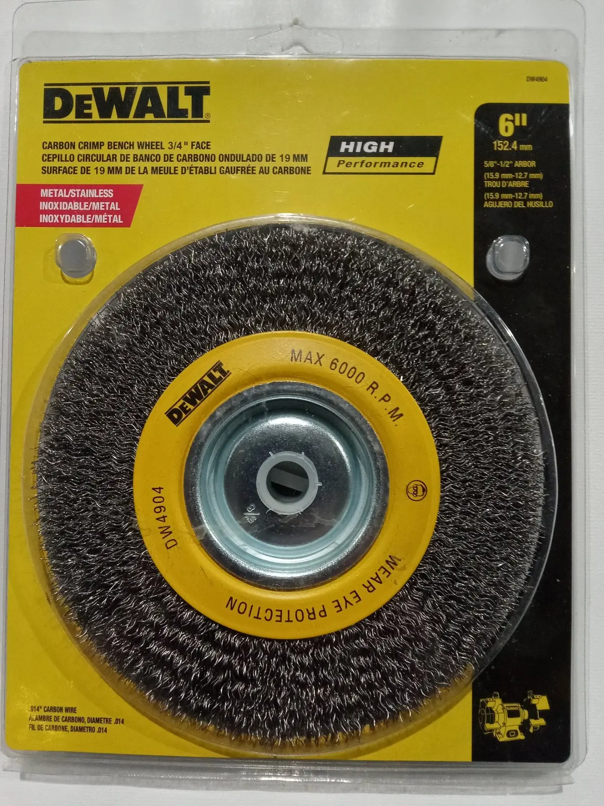 Dewalt Dw4910 3-Inch By 5/8-Inch-11 Knotted Cup Brush/Carbon Steel .020-Inch 1