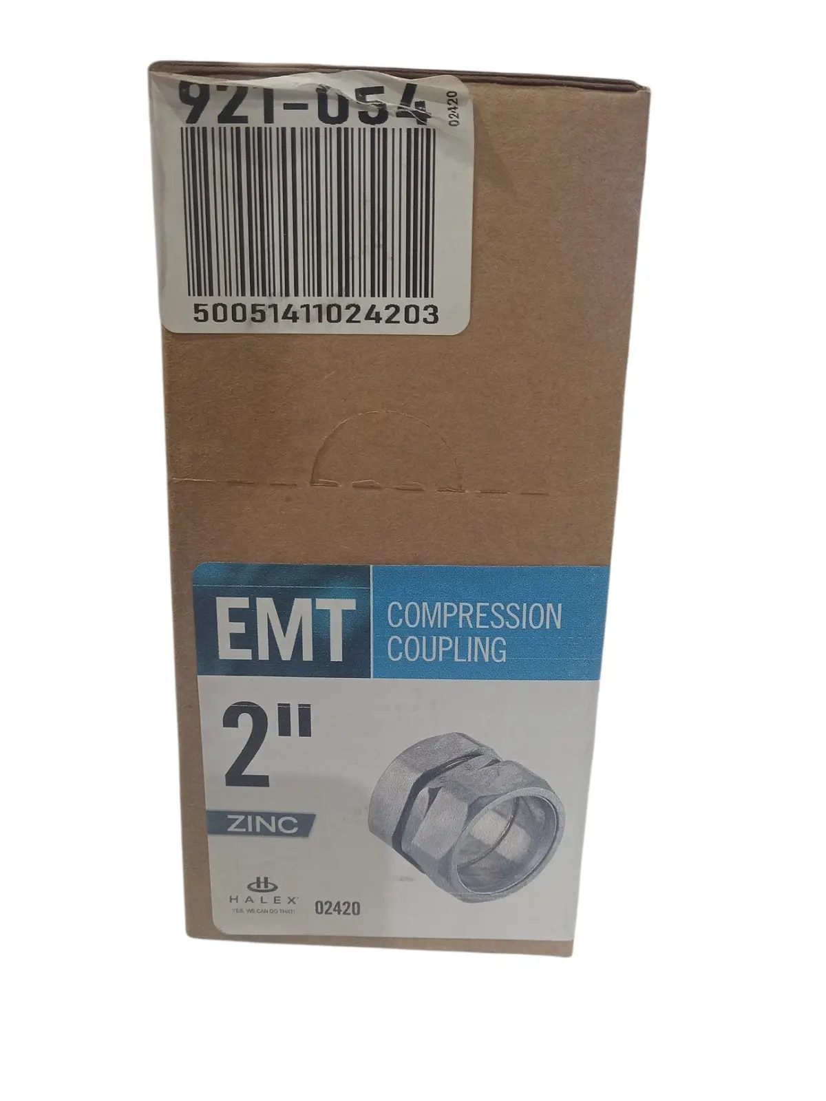 Halex, 02420, 2", Electrical, Metallic Tubing, Compression Coupling 1