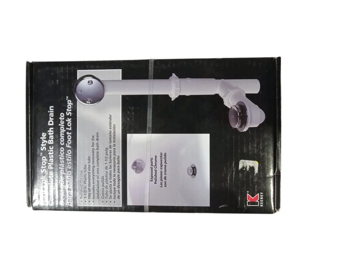 Keeney 86W Roller Ball Style Triad Bath Drain  Chrome 1