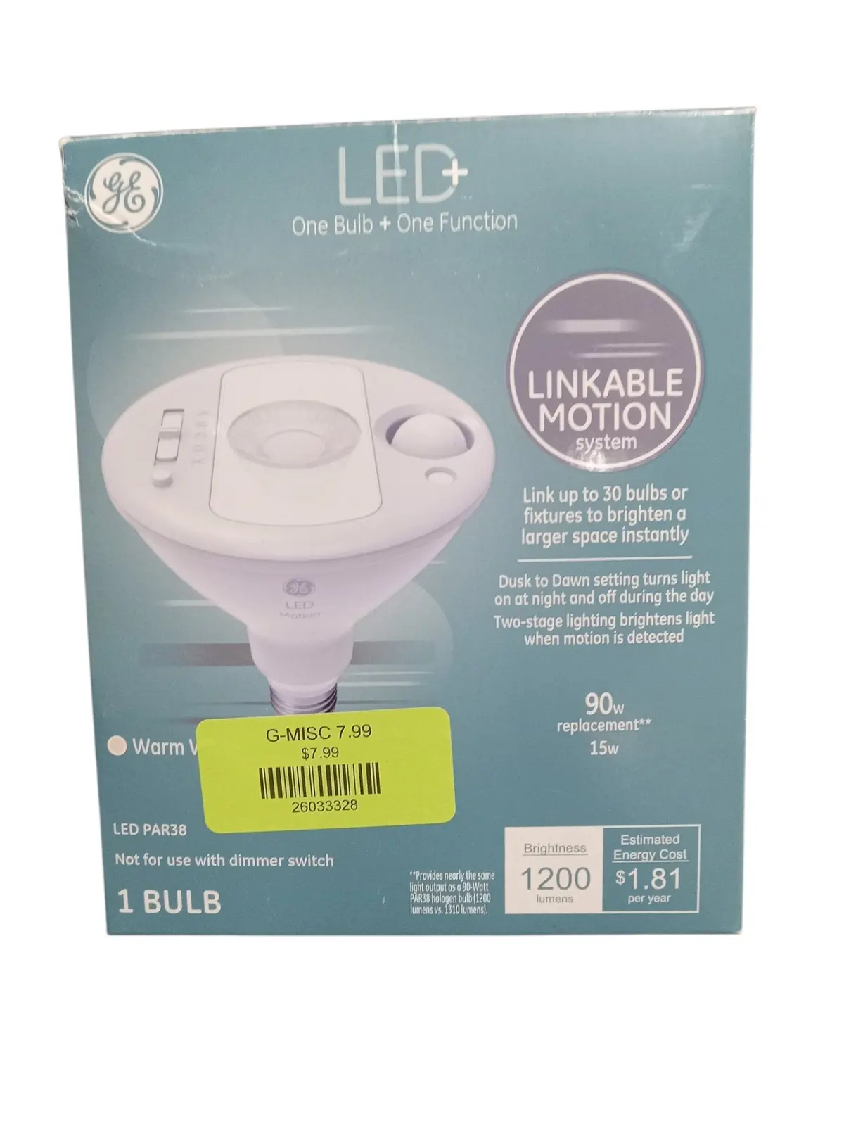 Ge Lighting General Electric Outdoor Led Lights With Motion Sensor And Linkable Flood Light  Warm White  90 Watt 1