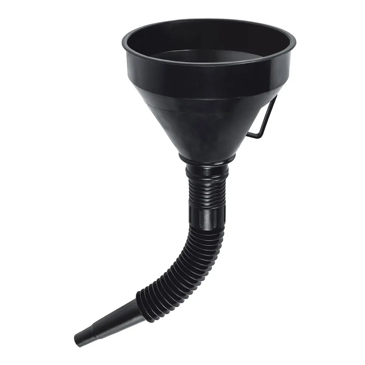 Embudo Plástico 500 Ml Cuello Flexible Con Filtro Truper 1