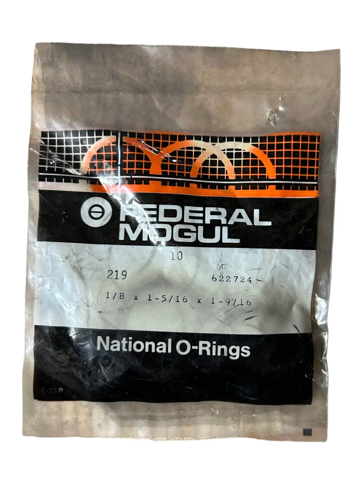 Federal Mogul, National O-Rings, 219, 1/8X1-5/16X1-9/16 1