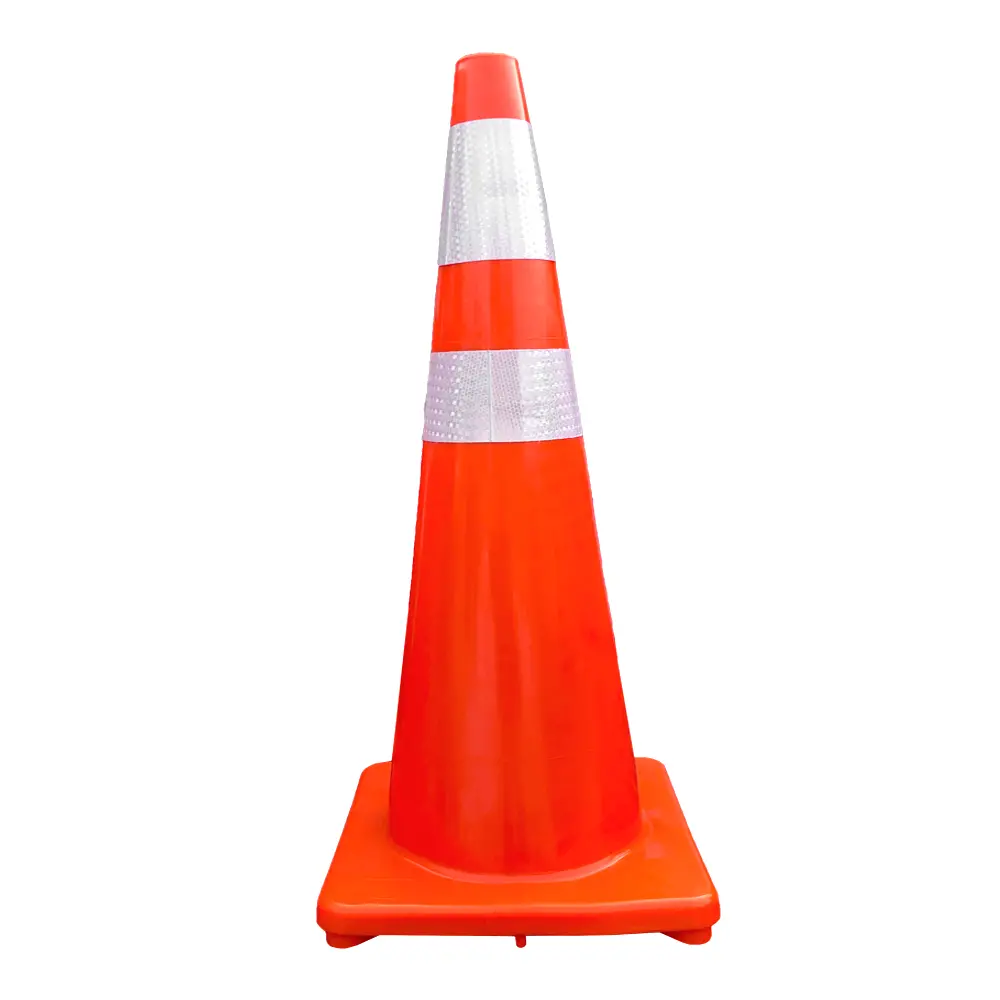 Cono Naranja De Seguridad Pvc Con Cinta 36" (90Cm) 1