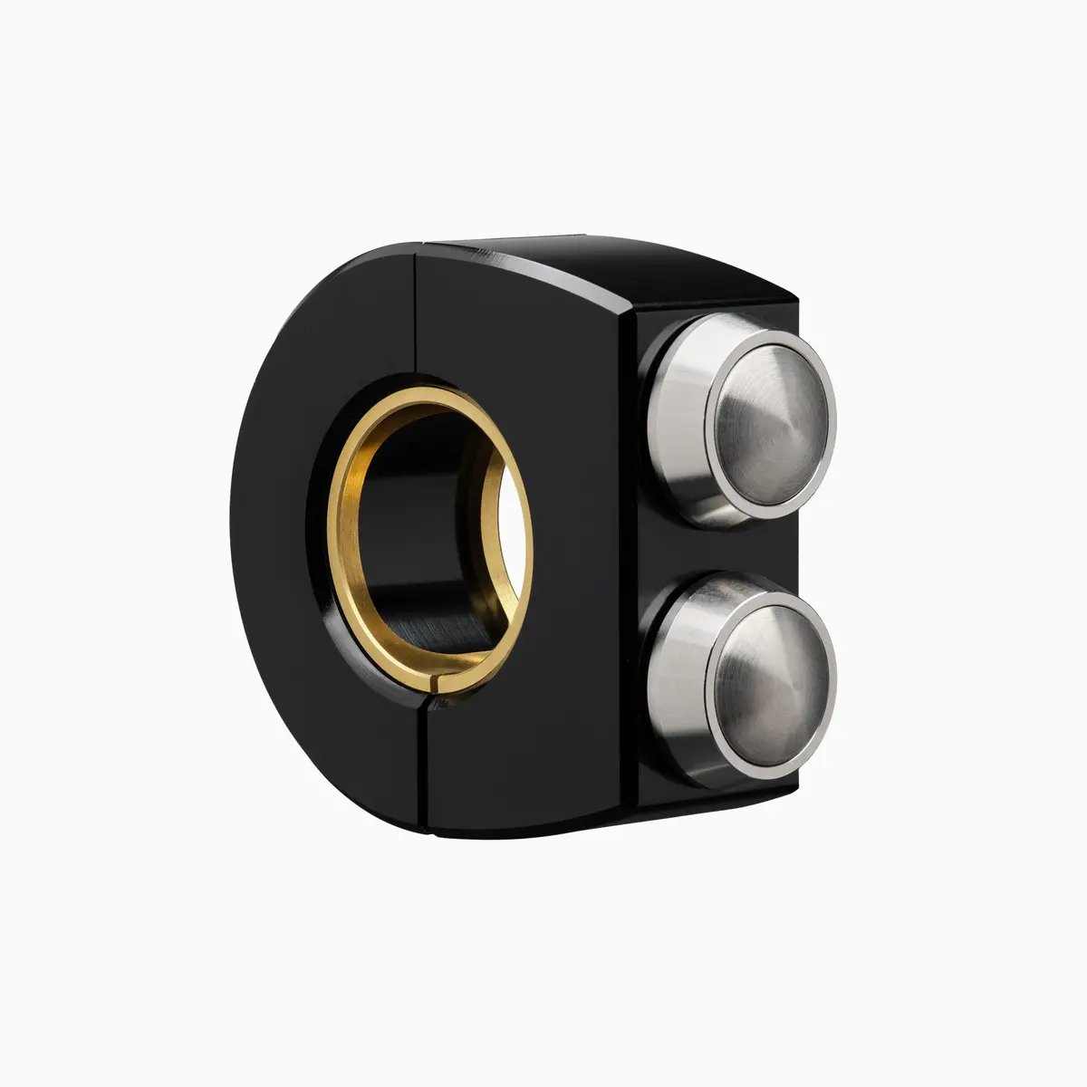 Motogadget Mo.Switch Plain 2 Button - Black Housing / Stainless Buttons - 1” Or 7/8” 1