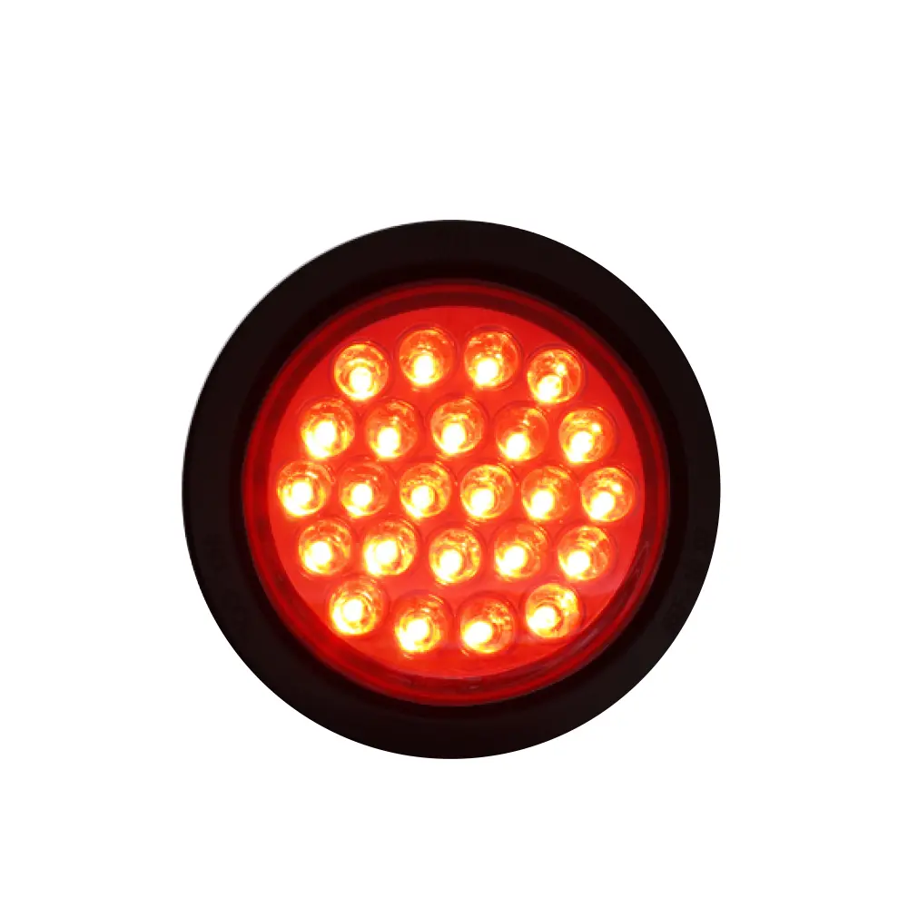 Faro Posterior 4" 24 Led Aro Jebe 12V 24V Rojo 1007E 1