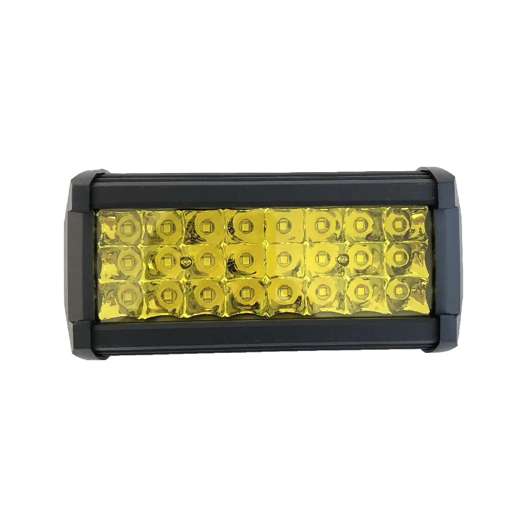 Faro Neblinero De Trabajo, Barra Luz 24 Led 12-36V 72W 17 Cm Luz Amarilla 1