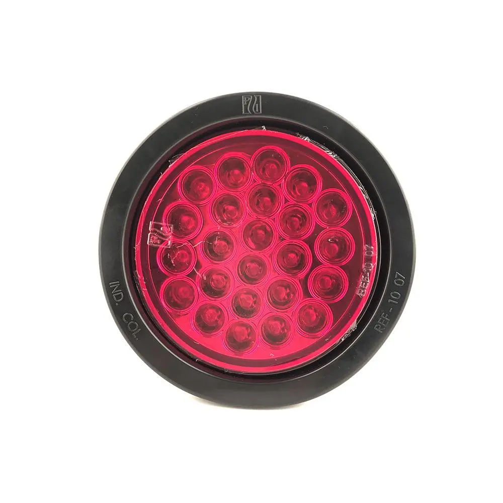 Faro Posterior 4" 24 Led Destellante Aro Jebe 12V 24V Rojo 1007Ei 1